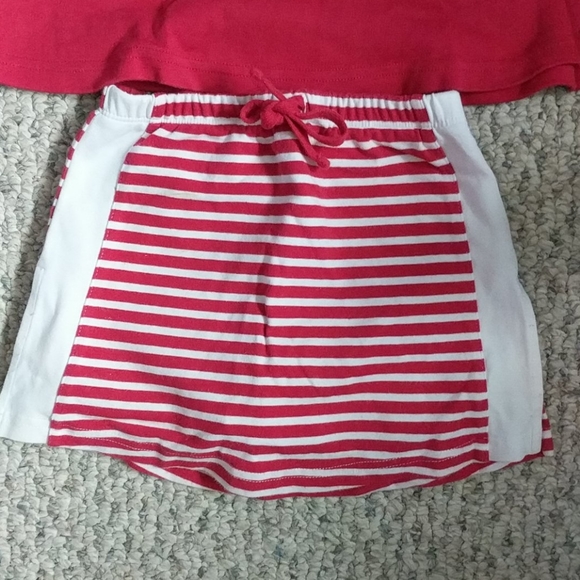 Girls size 3 Gymboree red & white top & skort - Picture 6 of 8